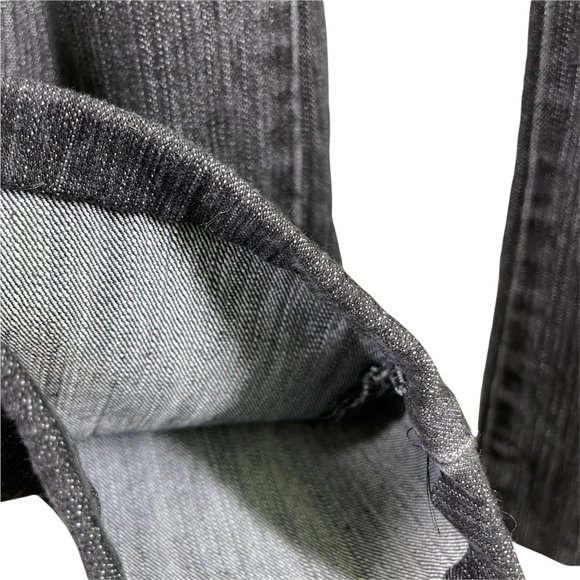 Boom Boom Jeans Juniors 15 Black Denim Sequins Boot Cut - Picture 11 of 12